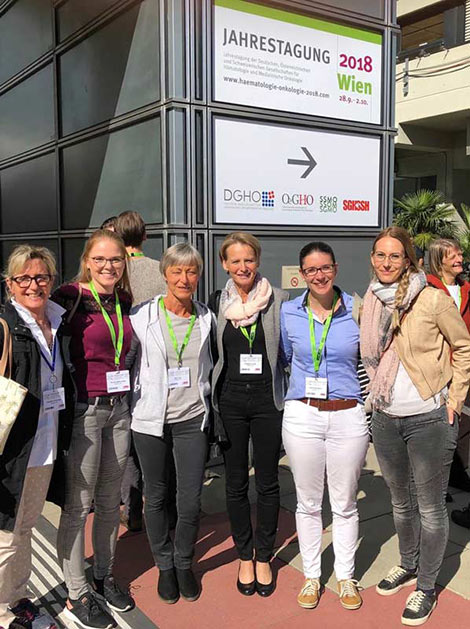 Praxisteam der Onkologischen Praxis Passau bei der DGHO in Wien